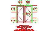 Outside Glazed Center Tongue Door Frames